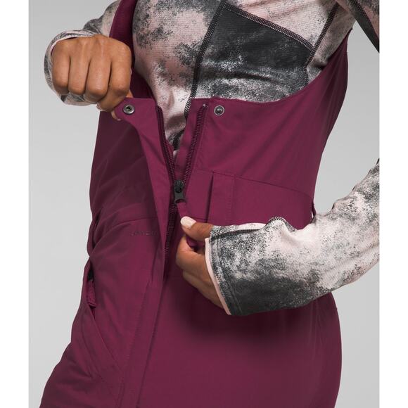The North Face Women's Freedom Insulated Snow Bib Boysenberry LARGE Regular $275 - Picture 5 of 7